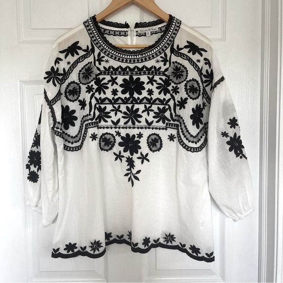 See and Be Seen Embroidered Top Sz M NWOT - Picture 4 of 10